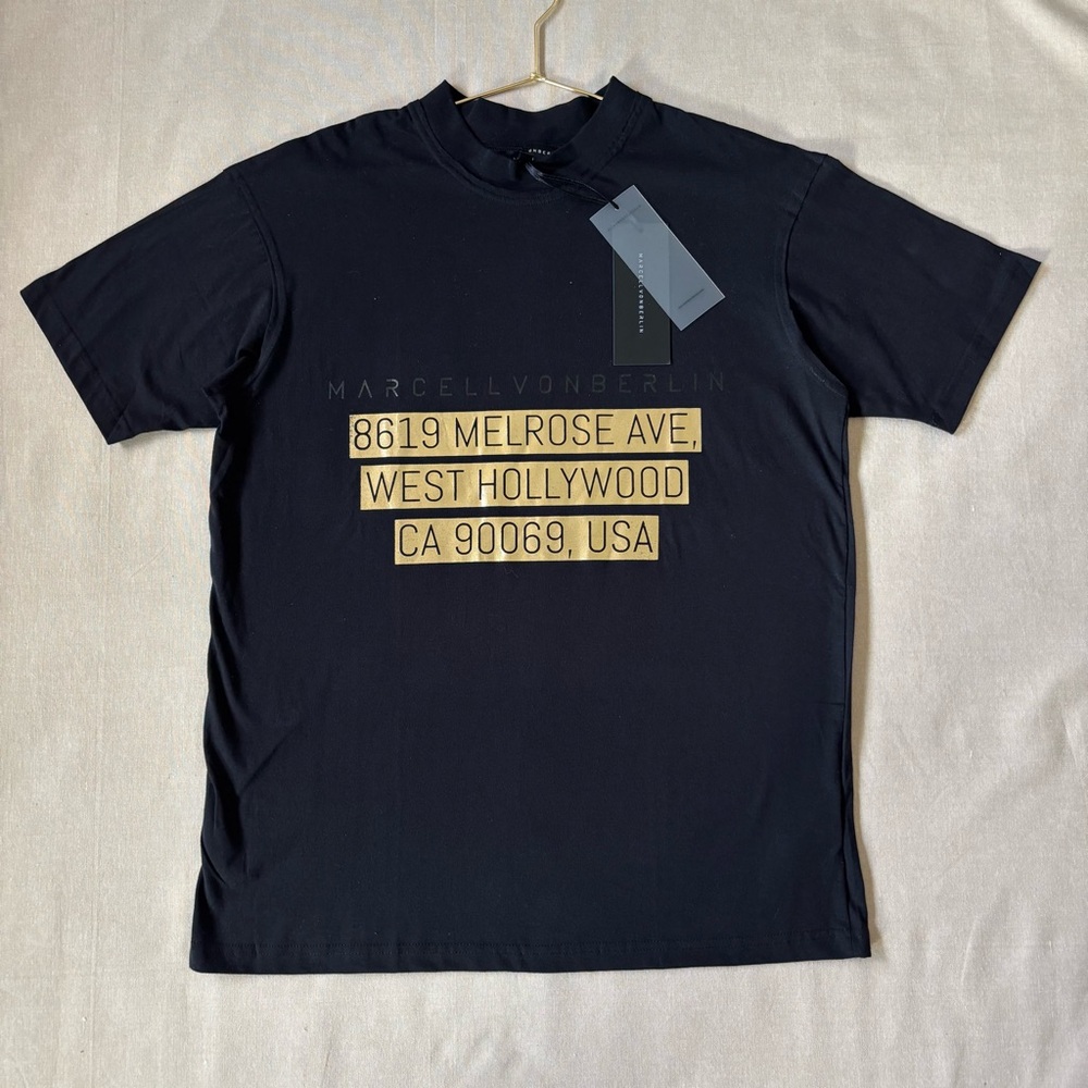 Marcell Von Berlin  Black T-Shirt  Luxe  Size XL